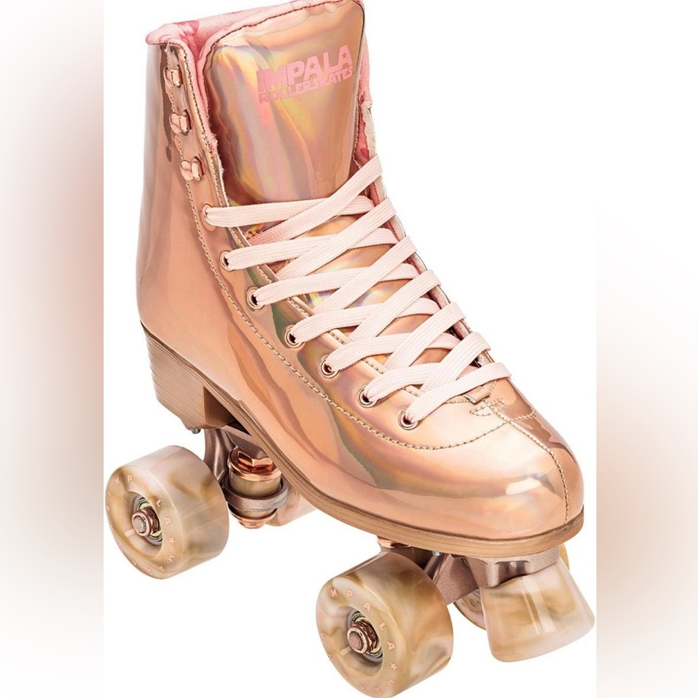 NEVER USED Impala Rollerskates in Mawara Rose Gold- Size 9